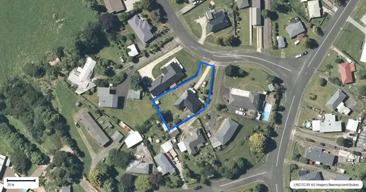 Property context map for 6 Philip Street, Putaruru