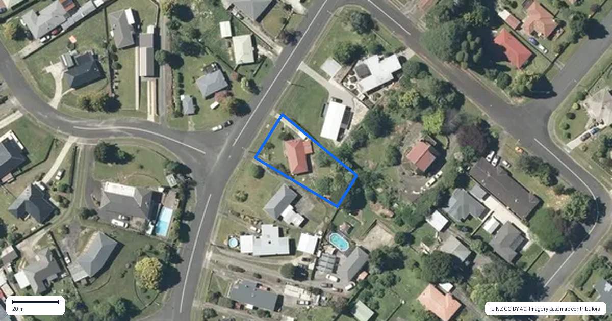Property context map for 13 Griffiths Street, Putaruru