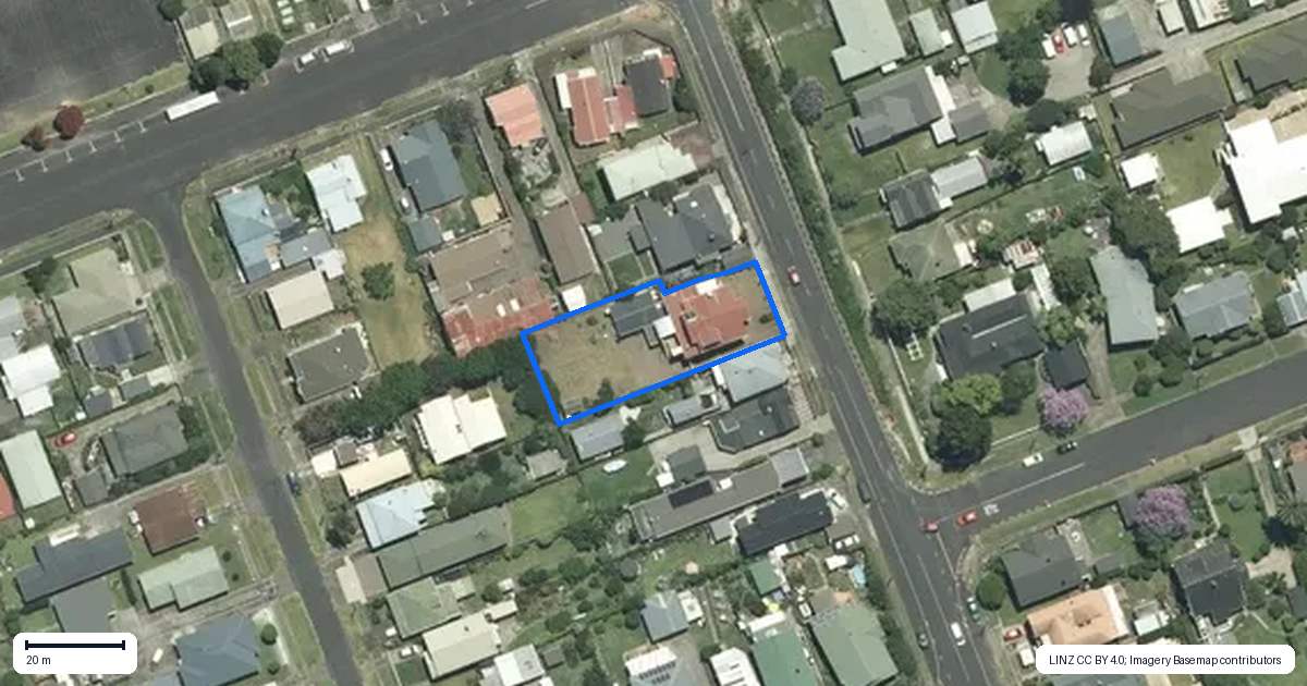 Property context map for 611 Rolleston Street, Thames