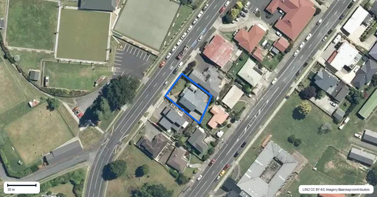 Property context map for 361 Bank Street, Te Awamutu