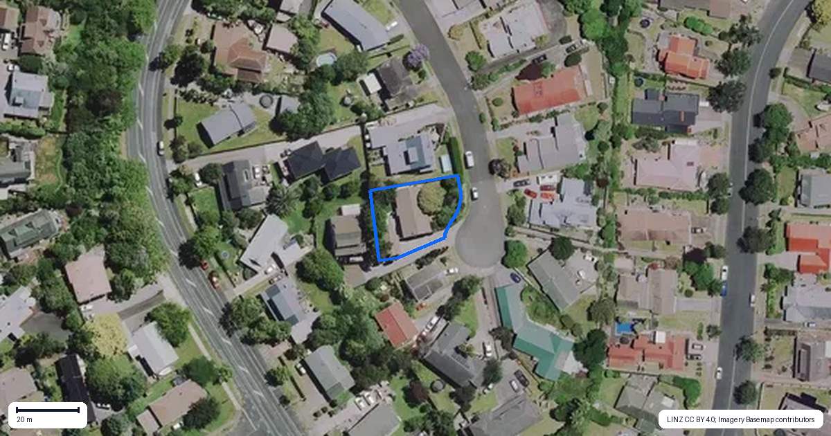 Property context map for 10 Houhere Place, Pukete, Hamilton