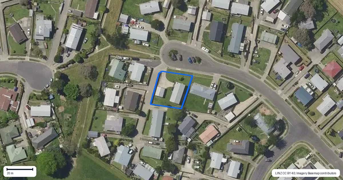 Property context map for 39 Hotene Street, Whakatane