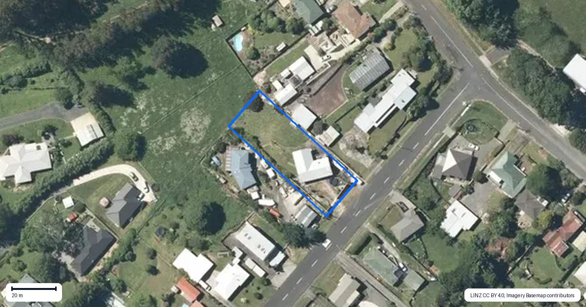 Property context map for 40 Griffiths Street, Putaruru