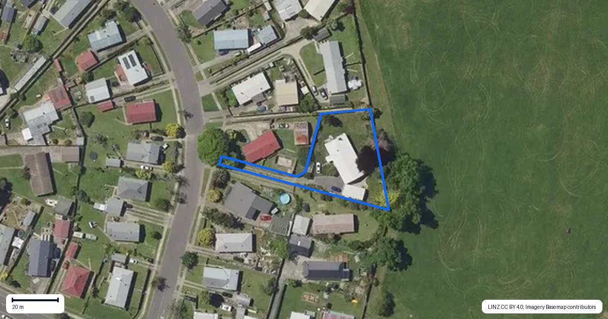 Property context map for 10 Thompson Crescent, Whakatane