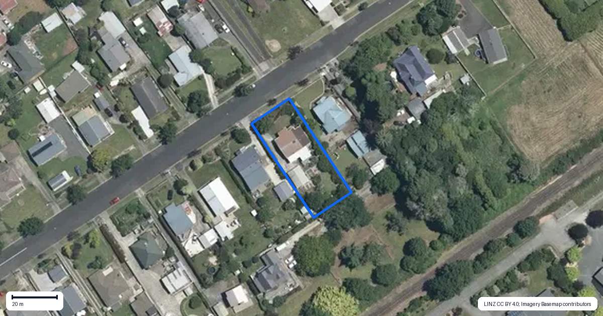 Property context map for 92 Allen Street, Morrinsville