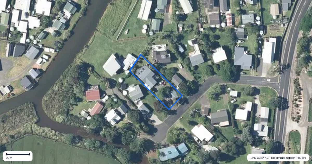 Property context map for 12 Hilldale Crescent, Kuaotunu West, Whitianga