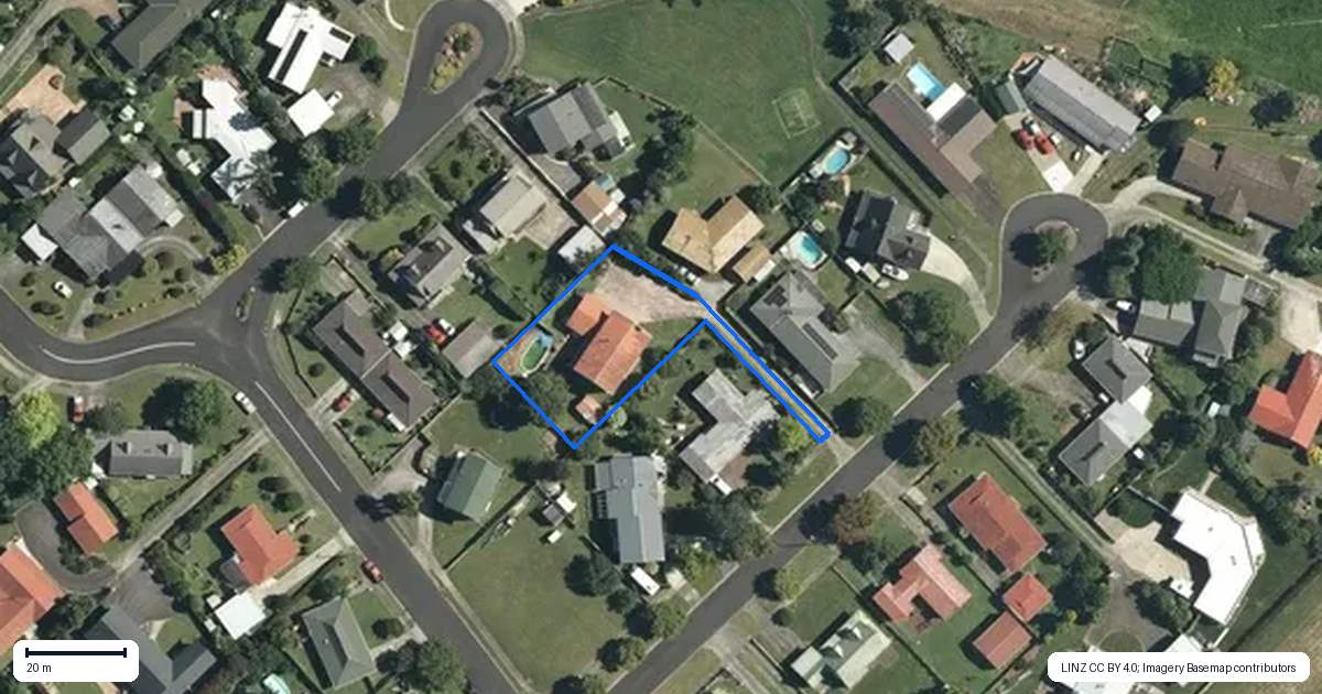 Property context map for 28 Hanna Street, Te Aroha