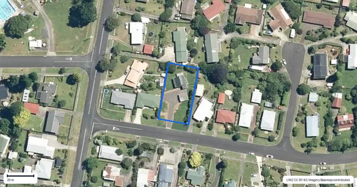 Property context map for 5 Russell Street, Waihi