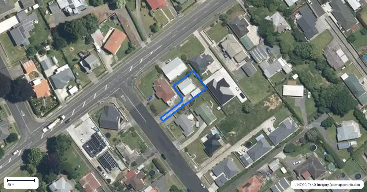 Property context map for 436C Thames Street, Morrinsville