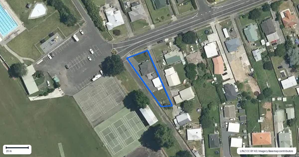 Property context map for 35 Cureton Street, Morrinsville