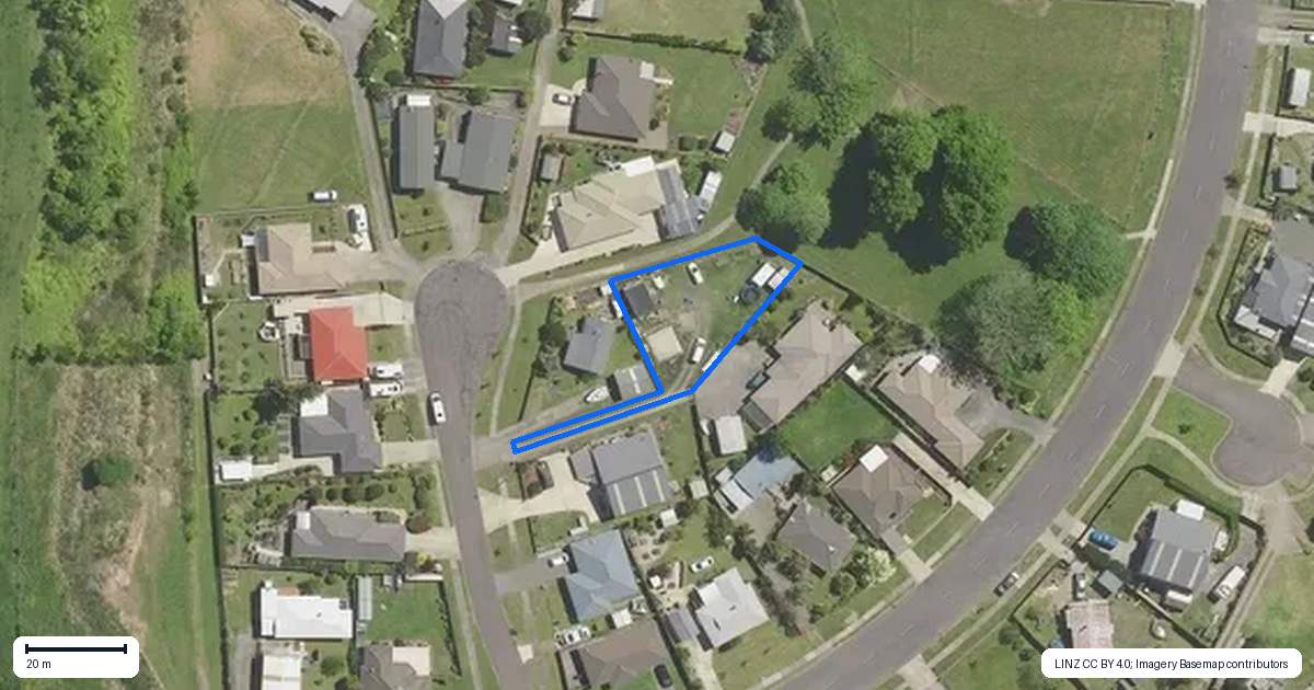 Property context map for 4 Doug Wilson Crescent, Kawerau