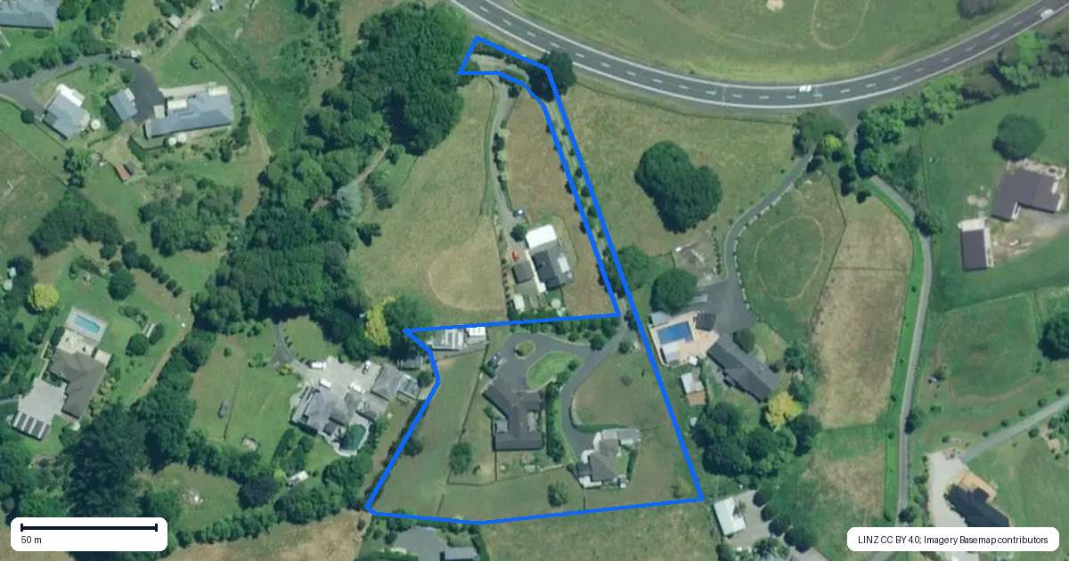 Property context map for 1437A State Highway 23, Whatawhata, Hamilton