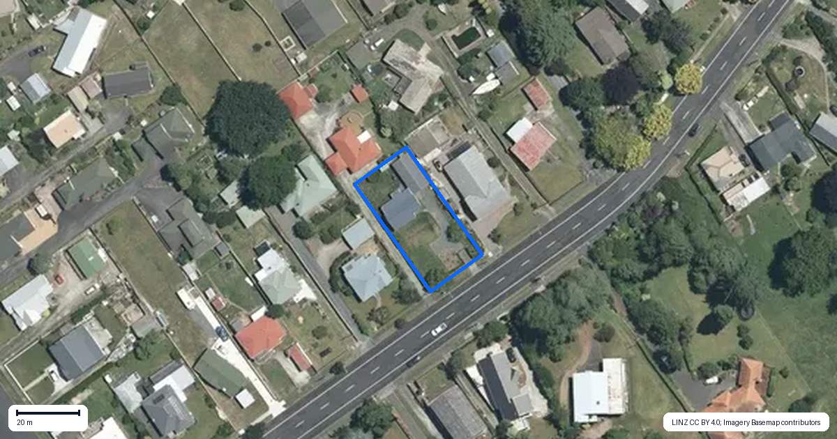 Property context map for 67 Coronation Road, Morrinsville