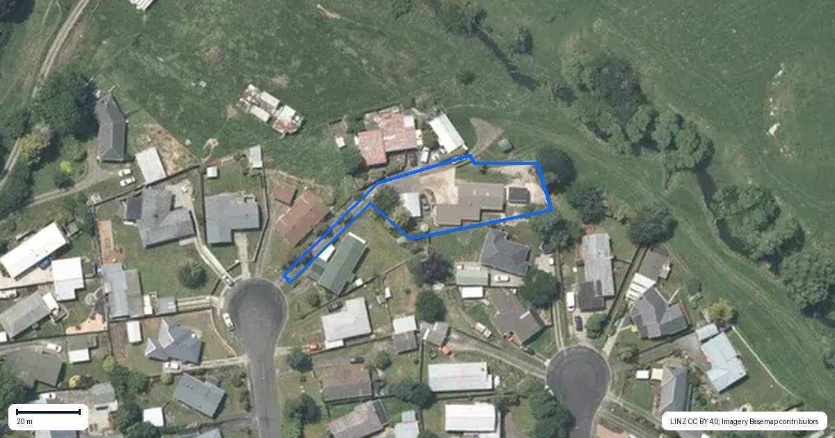 Property context map for 29 Northfield Place, Tokoroa