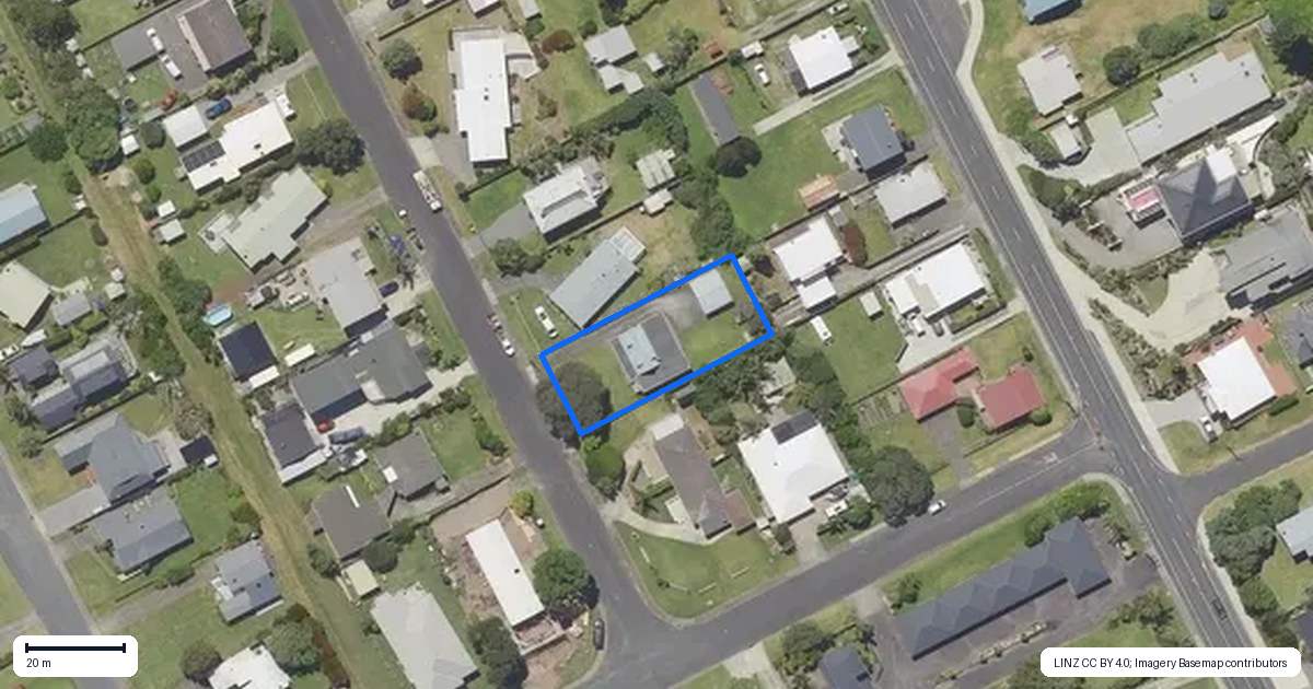 Property context map for 25 Snell Crescent, Waihi Beach
