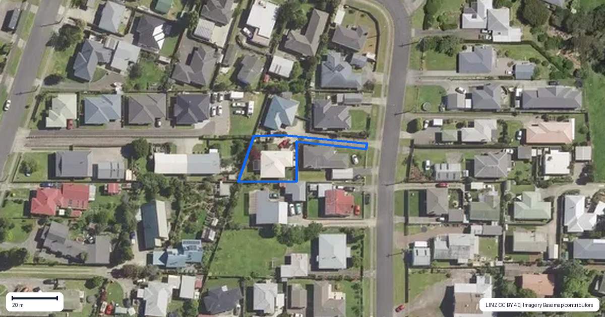 Property context map for 10B Polley Crescent, Katikati