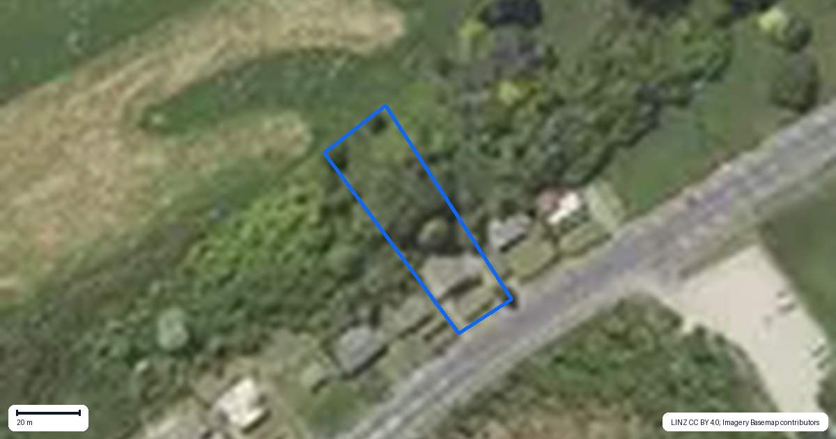 Property context map for 525 State Highway 33, Okere Falls, Rotorua