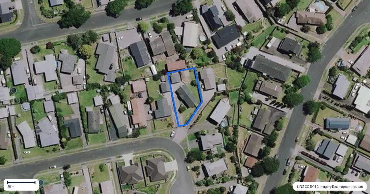 Property context map for 21 Cypress Crescent, Pukete, Hamilton