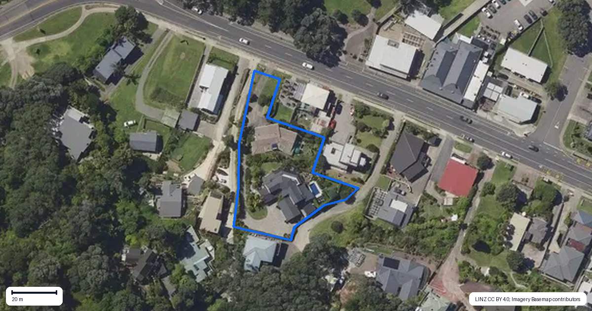 Property context map for 20A Pohutukawa Avenue, Ohope