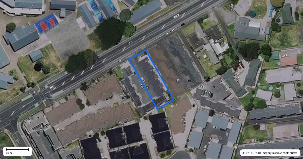 Property context map for 4/195 Massey Street, Frankton, Hamilton
