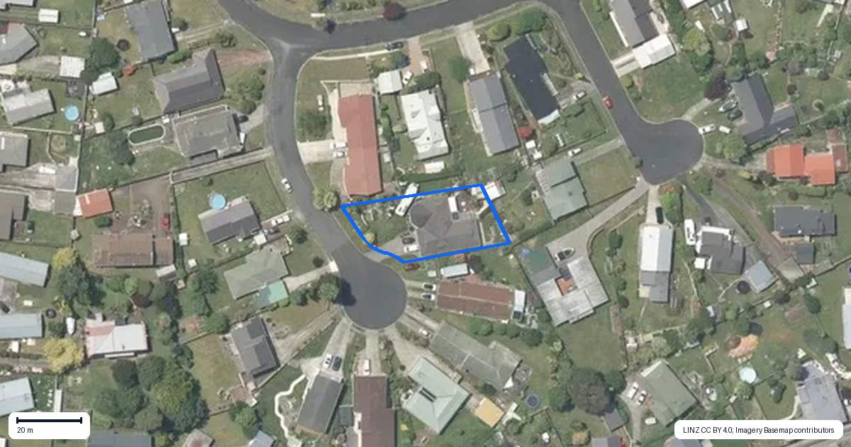 Property context map for 7 Mayfair Place, Tokoroa