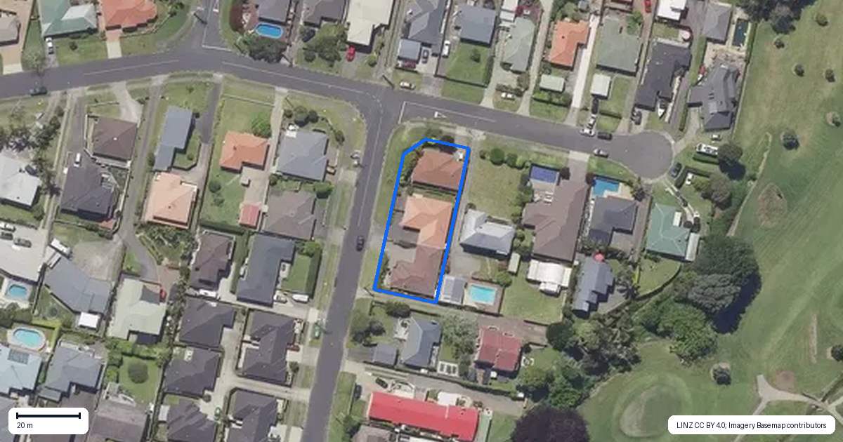 Property context map for 95 Freyberg Street, Otumoetai, Tauranga