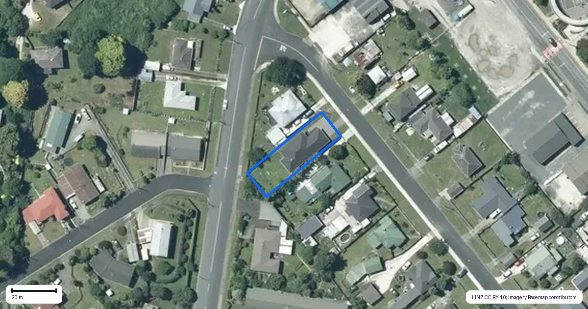 Property context map for 4 Tawhana Street, Te Kuiti