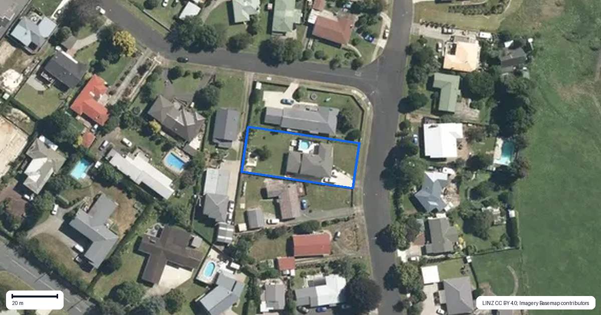 Property context map for 189 Thorncombe Road, Te Awamutu