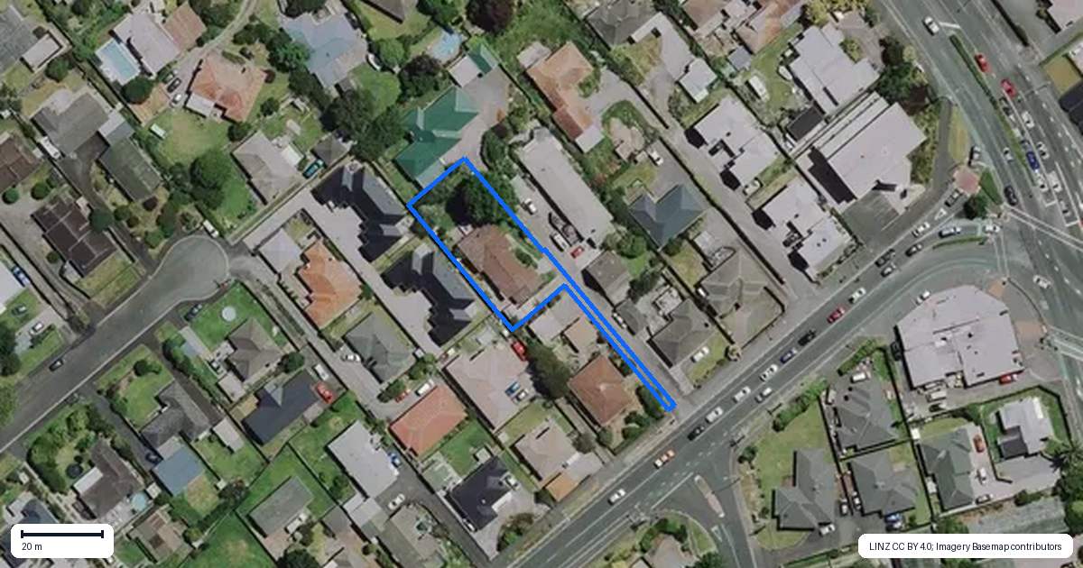 Property context map for 16A Forest Lake Road, Forest Lake, Hamilton