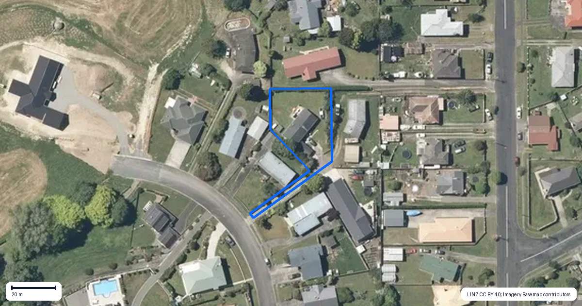 Property context map for 17 Thornton Street, Putaruru