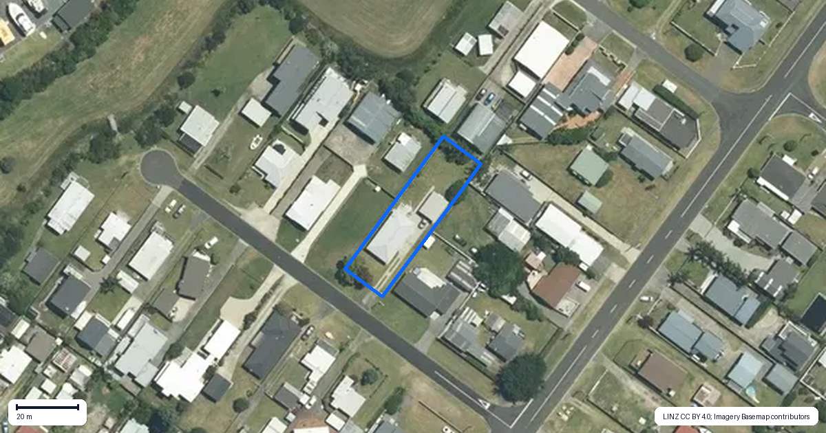 Property context map for 102 Riverview Road, Whangamata