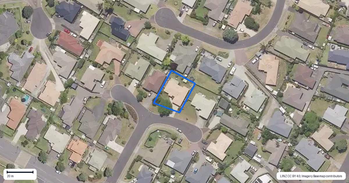 Property context map for 18 Lasiandra Place, Mount Maunganui