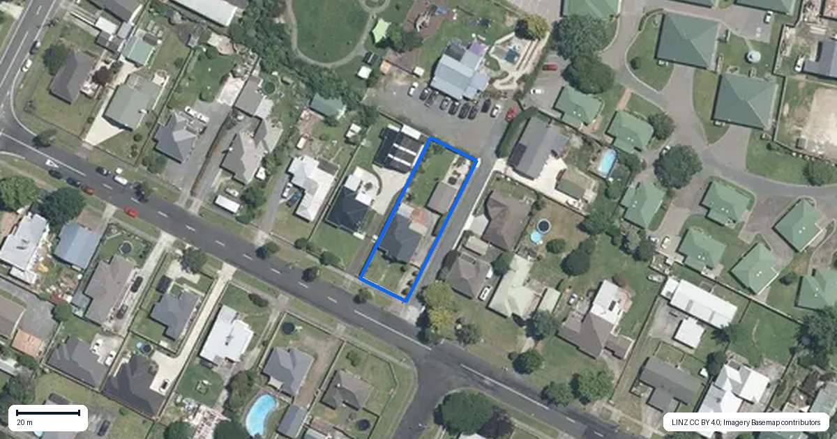 Property context map for 39 Farmers Road, Matamata