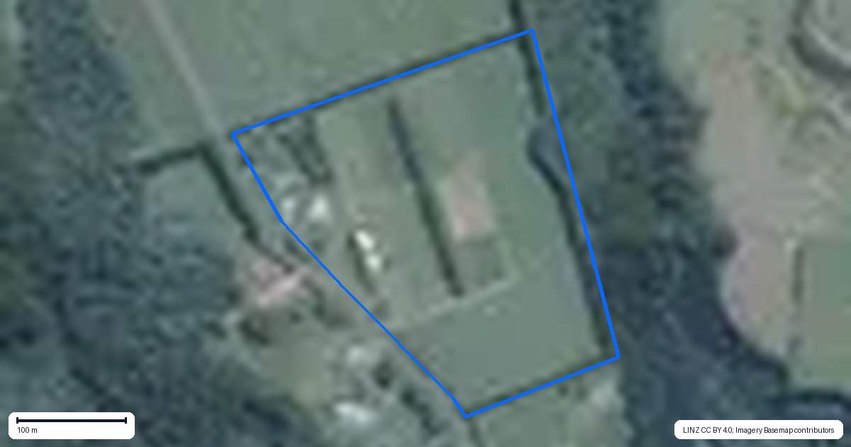 Property context map for 857 McLaren Falls Road, Omanawa