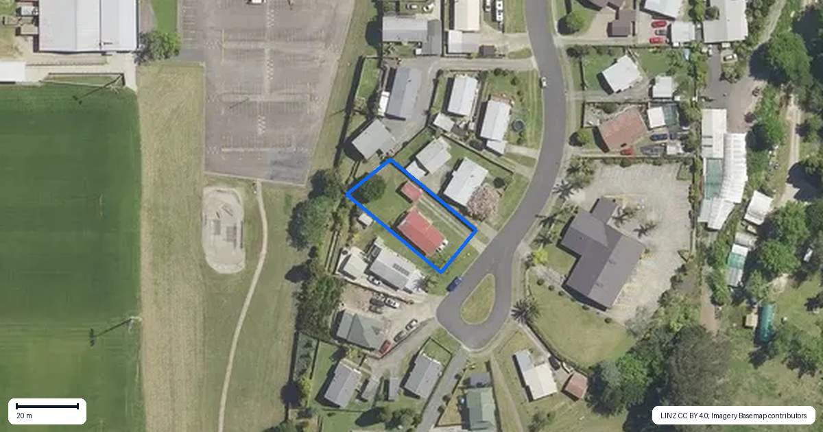 Property context map for 9 Gray Avenue, Te Puke