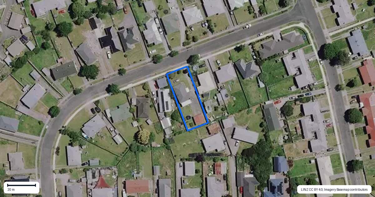 Property context map for 20 Keats Crescent, Enderley, Hamilton