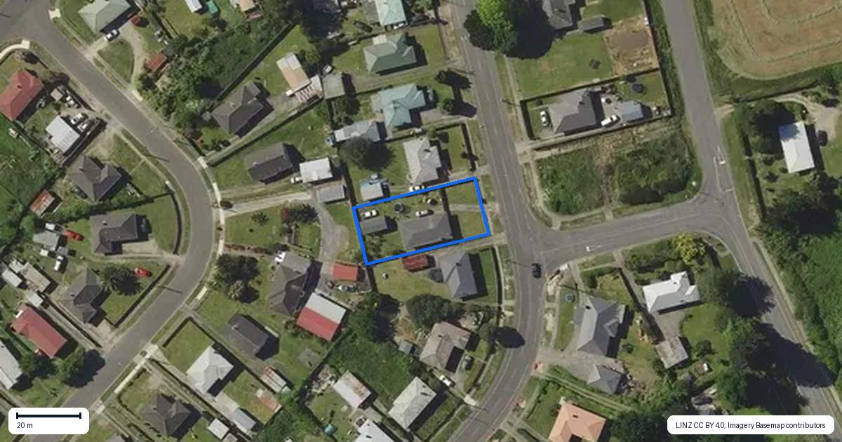 Property context map for 42 Oregon Drive, Murupara