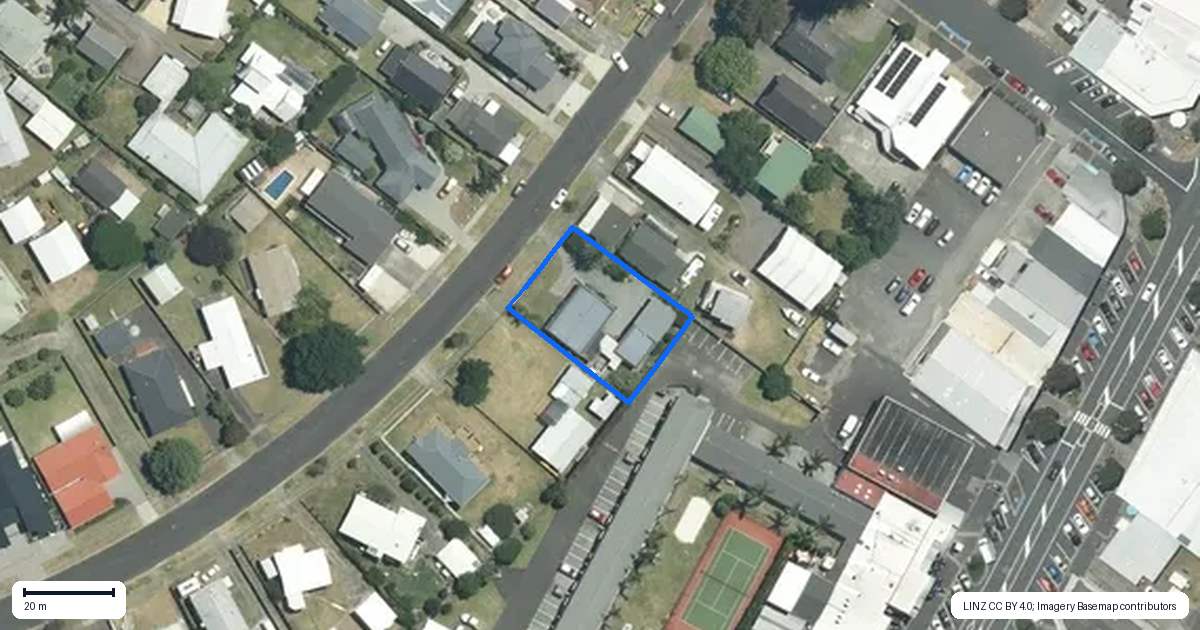Property context map for 106 Charleston Avenue, Whangamata