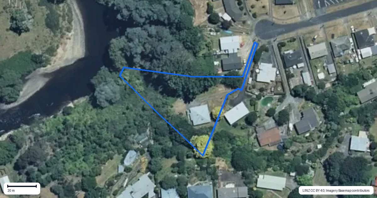 Property context map for 42 Manson Street, Taumarunui