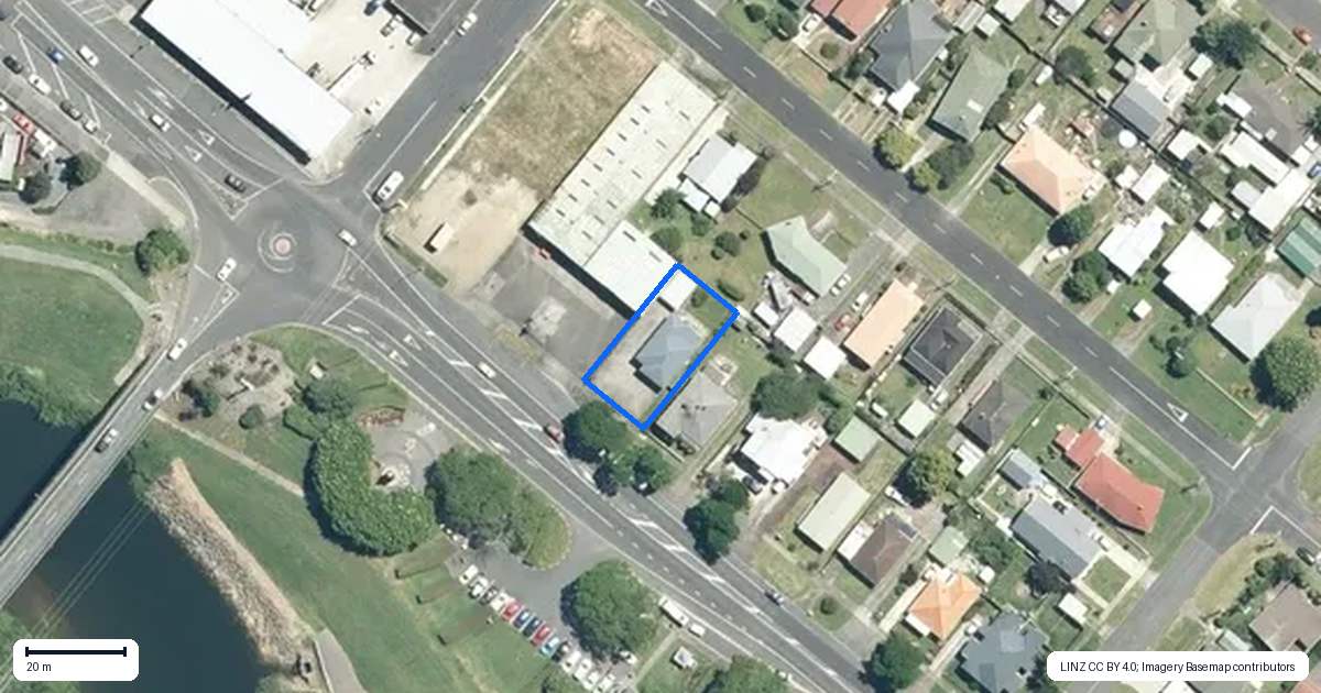 Property context map for 156 Normanby Road, Paeroa