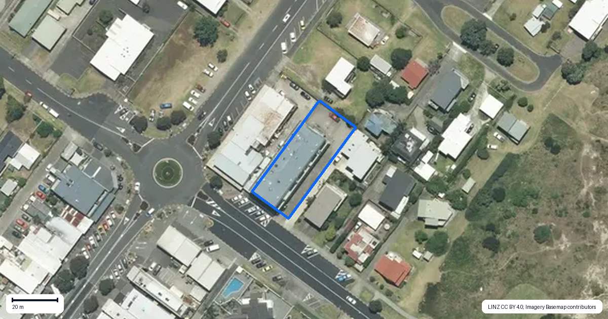 Property context map for 8/100 Hunt Road, Whangamata