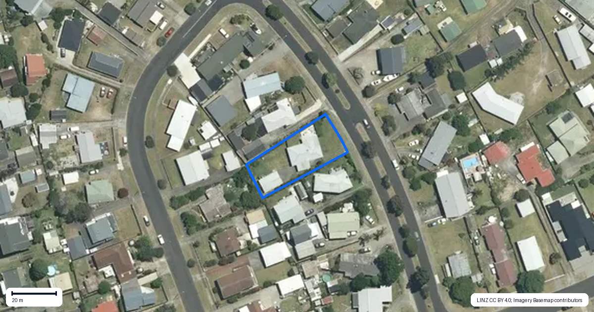 Property context map for 227 Chartwell Avenue, Whangamata