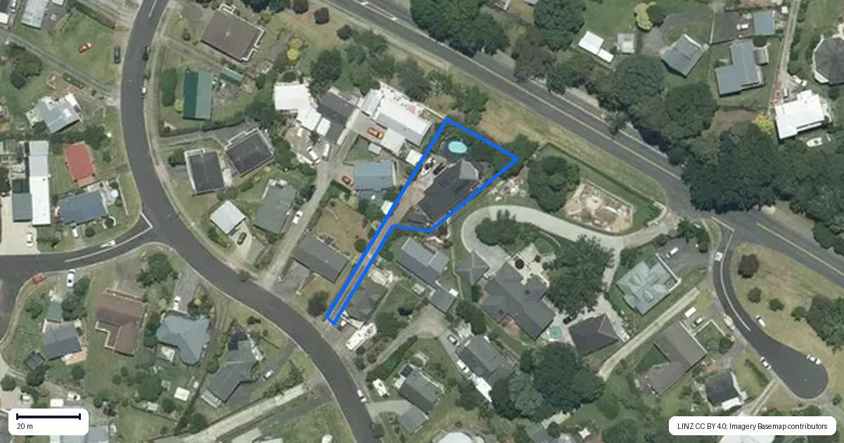 Property context map for 114 Tirohanga Drive, Whangamata