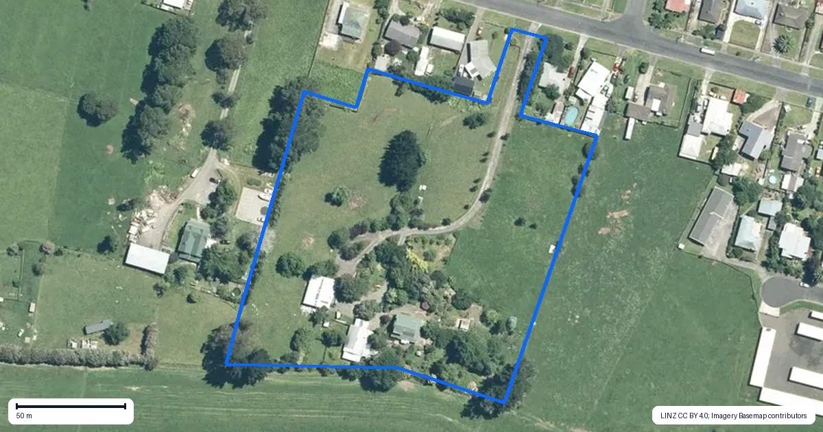 Property context map for 42A Junction Road, Paeroa