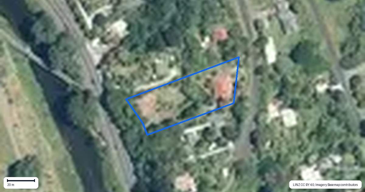 Property context map for 14 Melody Lane, Waikino, Waihi