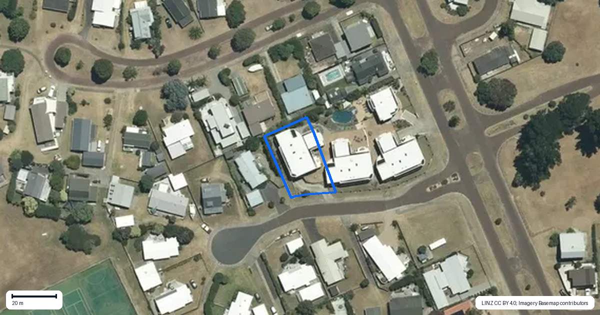 Property context map for 6E The Dunes, Pauanui
