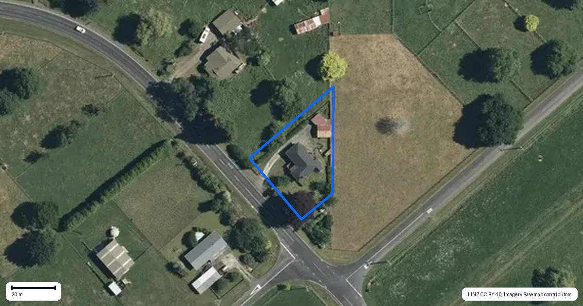 Property context map for 48 Ngutumanga Road, Waihou, Te Aroha