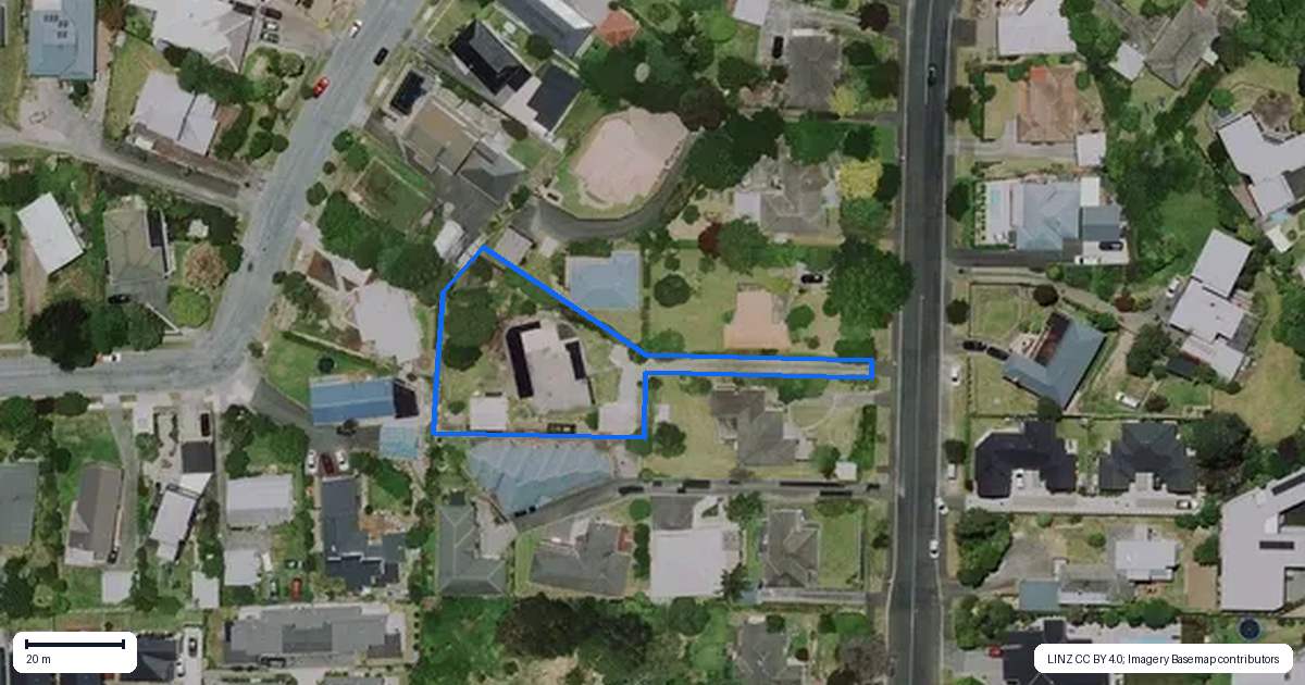 Property context map for 14 Alison Street, Hamilton Lake, Hamilton