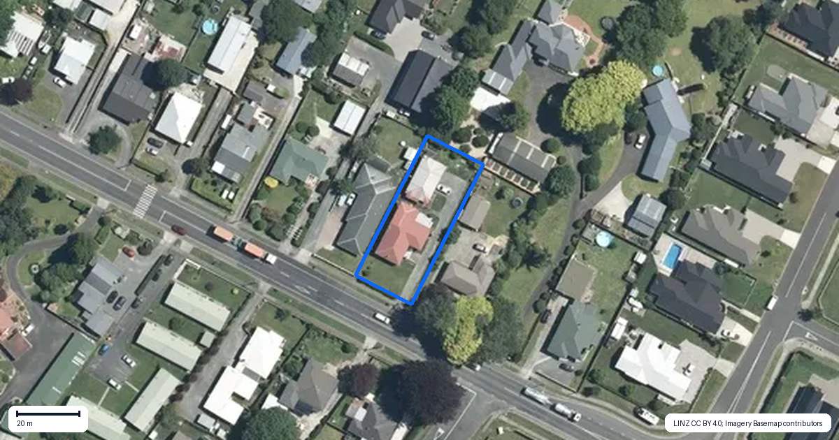 Property context map for 20 Mangawhero Road, Matamata