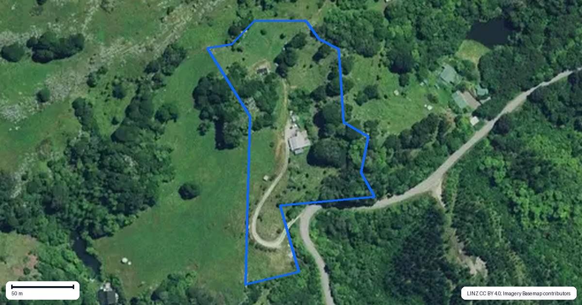 Property context map for 1143 Waipuna Road, Waitomo, Te Kuiti
